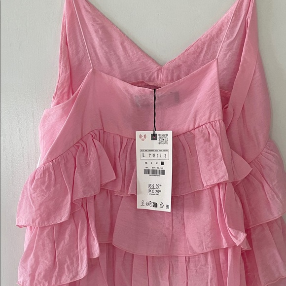 Pink Ruffled Tank Top - Picture 4 of 4